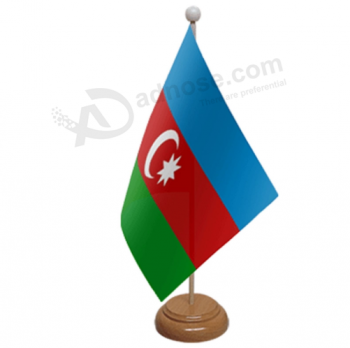 escritório pequeno tamanho poliéster azerbaijão mesa mesa bandeira