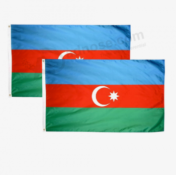 아제르바이잔의 폴리 에스터 소재 공장 사용자 정의 플래그