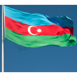 promotion Azerbaijan country flag polyester fabric national Azerbaijan flag