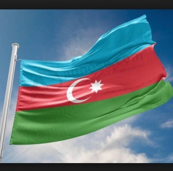 национальный флаг полиэстер страна азербайджанский флаг