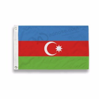 alta qualidade poliéster país nacional bandeira do azerbaijão