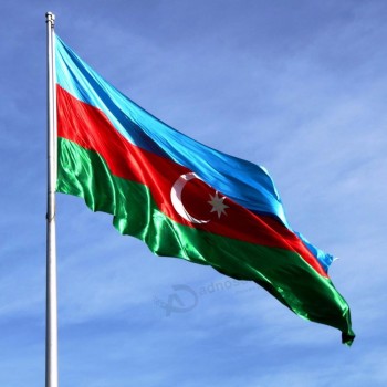 酒吧活动的定制阿塞拜疆国家国旗横幅