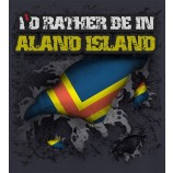 Decalcomania personalizzata con bandiera del mondo delle isole aland island - Adesivo da parete per laptop per auto - 4'x4.5 '(piccolo) o 6'x6.5' (grande)
