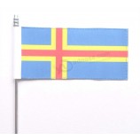 venta al por mayor de alta calidad personalizada islas aland finlandia última mesa escritorio bandera