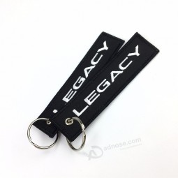 embroidered keychain luggage Tag label Key chain flight key chains