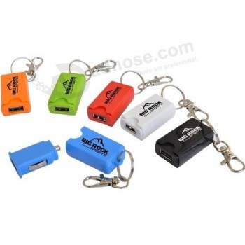 제일 가격을 가진 열쇠 고리에 주문 고품질 USB 차 충전기