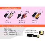 gepersonaliseerd relatiegeschenk USB-sleutelhanger / sleutelhanger / sleutelhanger met de beste kwaliteit
