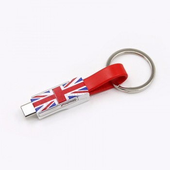 Creative promotional gift 3 in 1 magnetic keychain charger cable micro usb for IOS for Android for Type C device