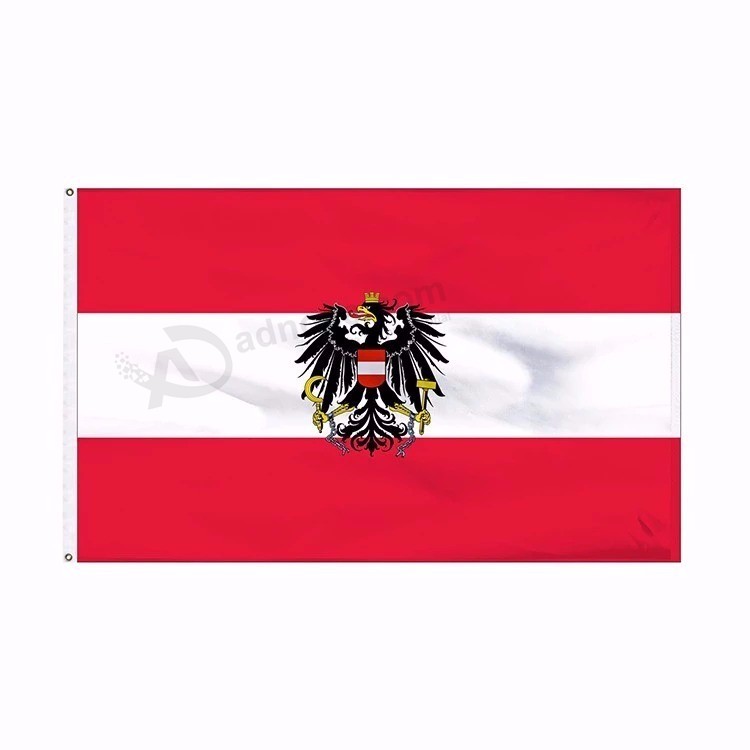 Custom austria eagle flag banner, 3x5 austria eagle flag