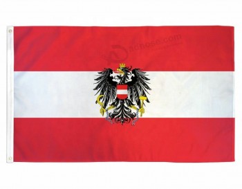 Großhandel Österreich Flagge Banner benutzerdefinierte Österreich Adler Flagge