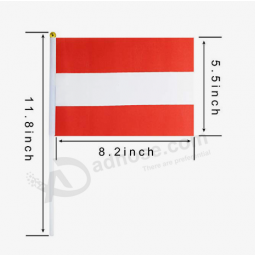 Plastic Poles Custom Hand Held Austria Flags Austria Hand waving flag