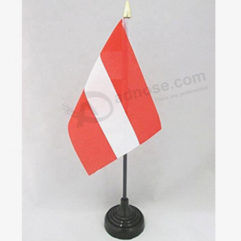 bandiera da tavolo country austriaca in poliestere stampa seta