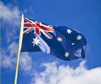 Großhandelsgewohnheit fertigte 90 * 150cm Australien-Flaggenstaatsflaggen besonders an