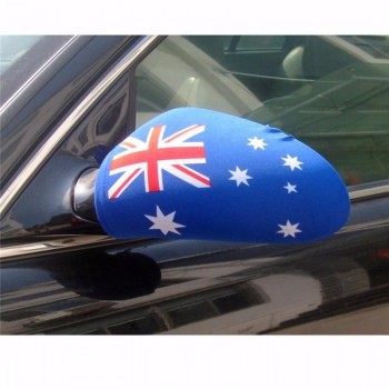 Customized Australia Printing car mirror covers flags with cheap price
