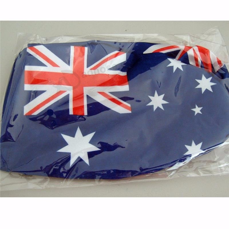 Customized australia Printing car mirror covers flags with cheap price
