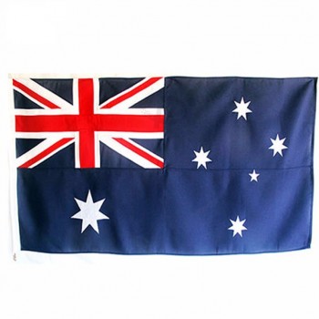 2019 venta al por mayor personalizada 180x90cm totalmente cosido apliques bandera de australia