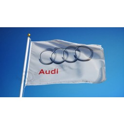 Audi Manufacturer Flag Waving in Stock Footage