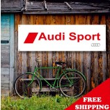 audi sport banner vinyl Or canvas, garage sign, adversting flag, racing poster, auto Car shop