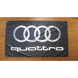 아우디 콰트로 플래그 배너 3x5ft S4 S6 S8 A4 TT R8 Q7 스포츠 urs4 urs6 전위