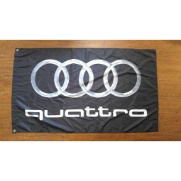 Audi quattro bandera bandera 3x5ft S4 S6 S8 A4 TT R8 Q7 sport urs4 urs6 avant