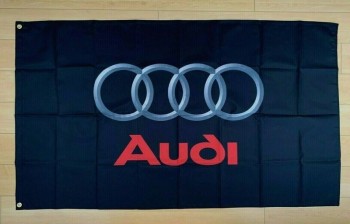 Audi logo 3x5 футов флаг баннер
