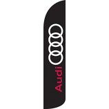 Großhandel benutzerdefinierte hochwertige Audi windless volle Hülse Swooper Feder Flagge nur