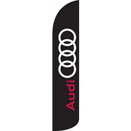 Großhandel benutzerdefinierte hochwertige Audi windless volle Hülse Swooper Feder Flagge nur