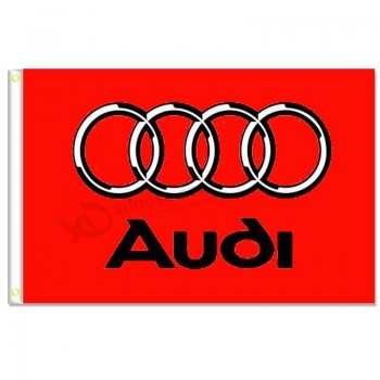 home king audi Bandeiras vermelhas banner 3x5ft 100% poliéster, cabeça de lona com ilhó de metal