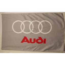 Großhandel benutzerdefinierte hochwertige audi grau Autofahne 3 'X 5' indoor outdoor automotive Banner