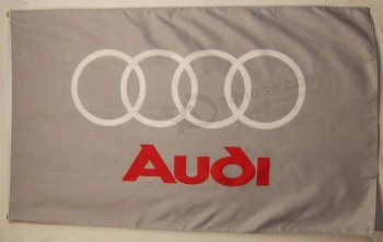 Wholesale custom high quality Audi Gray Car Flag 3' X 5' Indoor Outdoor Automotive Banner