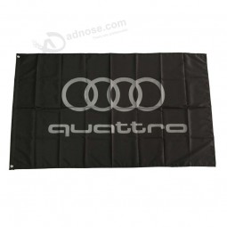 audi flags banner 3x5ft-90x150cm 100% polyester, leinwand kopf mit metallöse, innen und außen verwendbar.