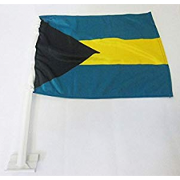 Außen Polyester Bahamas nationale Autofenster Flagge