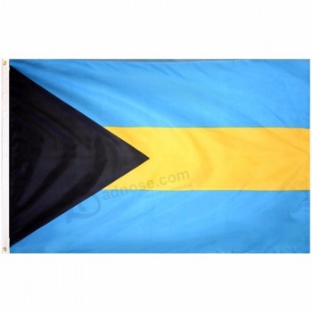 promoção 3 * 5FT poliéster impressão pendurado bandeira nacional das bahamas