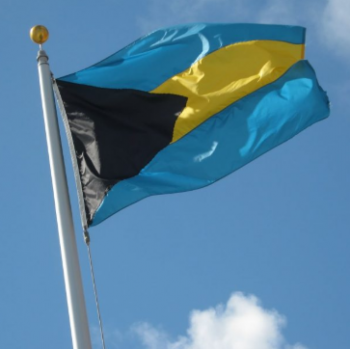 Polyester Material National Bahamians Land Bahamas Flagge