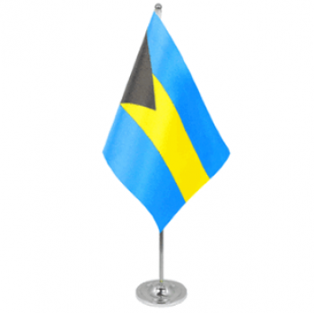 Fábrica directamente ventas decorativas oficina mini bahamas mesa bandera