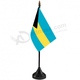 bandera de escritorio de reuniones de poliéster bahamas personalizada