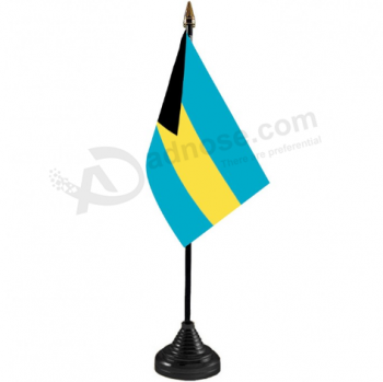 bandiera da tavolo da riunione in poliestere personalizzato bahamas