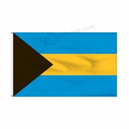 Bulk Cheap Polyester Bahamas Country Banner Flag 3X5