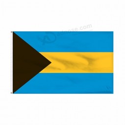 Bulk billige Polyester Bahamas Land Banner Flagge 3X5