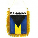 bahamas personalizzate Auto appesa al finestrino retrovisore bandiera