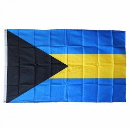 Impresión digital poliéster país nacional bandera de bahamas