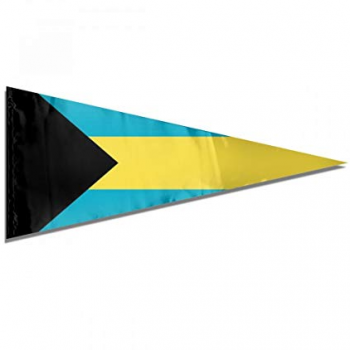 装飾的なポリエステル三角形バハマバハマ旗布旗バナー