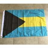 Fabrik fertigte Polyester Bahamas-Landesflaggengroßverkauf besonders an