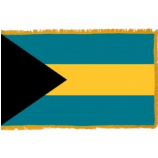 Polyester Bahamas national tassel flag for hanging