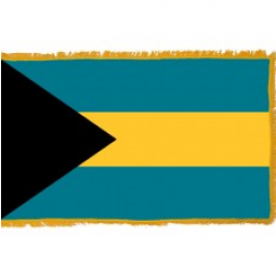 Polyester Bahamas national tassel flag for hanging