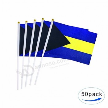 Handbahamianflagge Bahamas-Stockflagge kleine Mini-Staatsflaggen