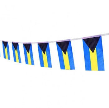 Banderas de la bandera del empavesado del país de Bahamas para la celebración
