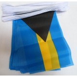 Wholesale custom Bahamas 6 Meters Bunting Flag 20 Flags 9'' x 6'' - Bahamian String Flags 15 x 21 cm
