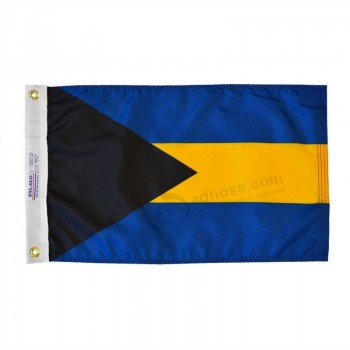 bandeira de alta qualidade personalizada de fábrica das bahamas (12 pol. x 18 pol.)