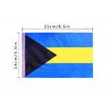 bahamische Flagge, Flaggenfahne der nationalen Landwelt 100feet / 76pcs, Parteidekorationsversorgungen für Olympics